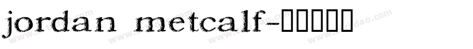 jordan metcalf字体转换
